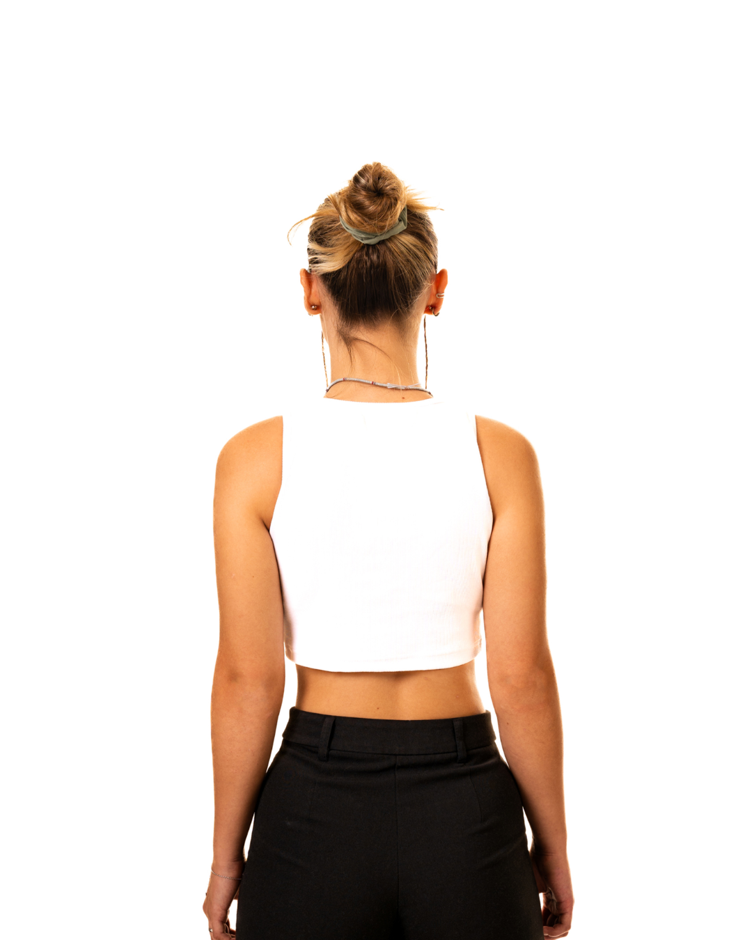 ESSENTIAL Crop-Top (Black Logo)