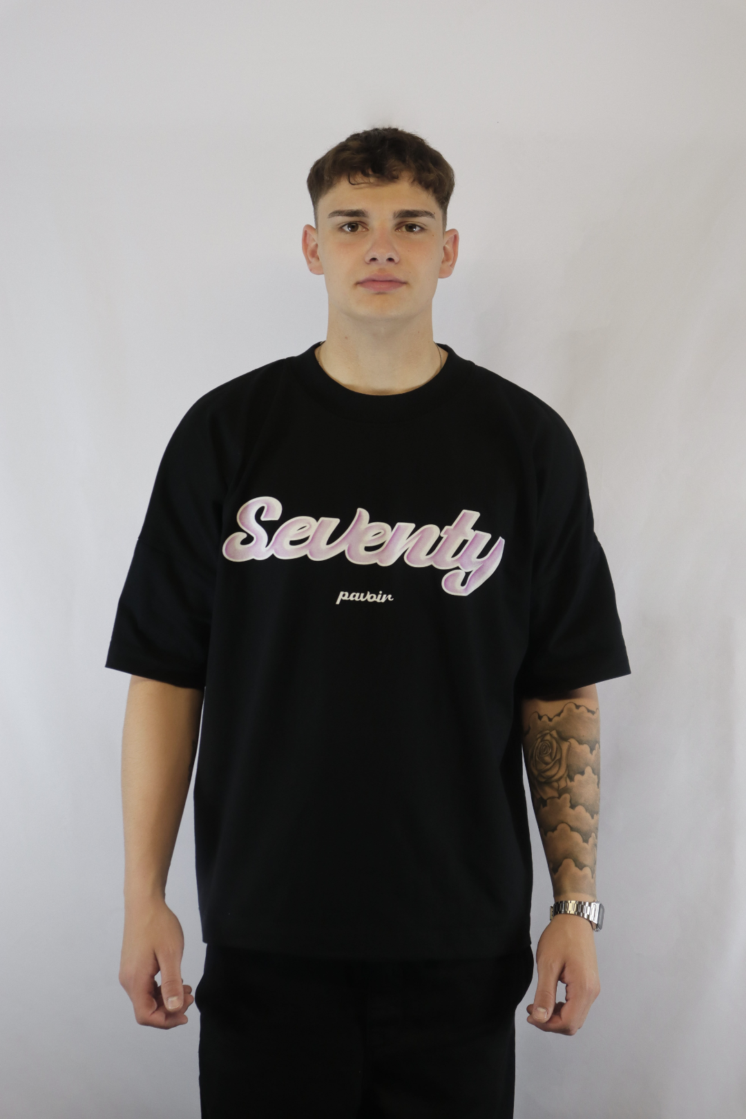 OVERSIZED TEE PINK LOGO